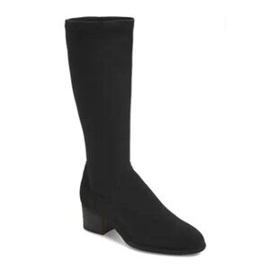 Bos. & Co. Black Aquastop Rally Waterproof Pointy Toe Knee-High Boot